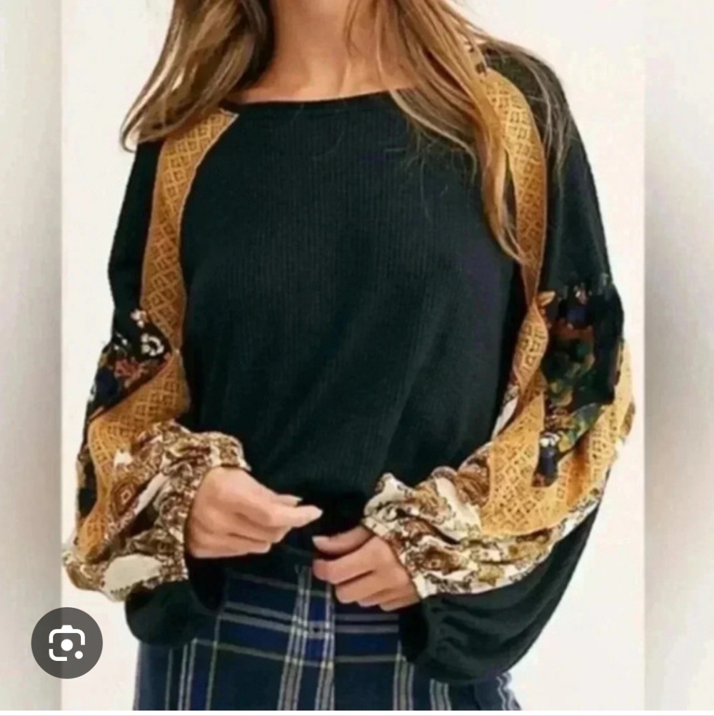 Free People Casual Clash Top